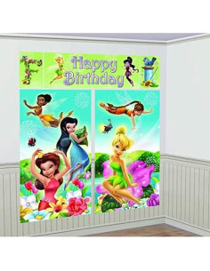 Kit de Decoración de Paredes Disney Campanita 2 Piezas Cumpleaños 2