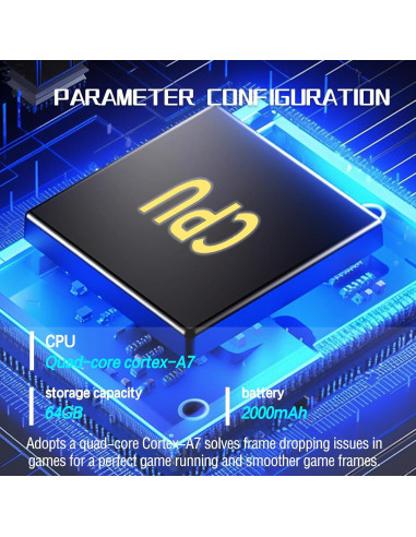 Consola de Juegos Portátil SAMIQU M17 - Pantalla IPS 10.9 cm