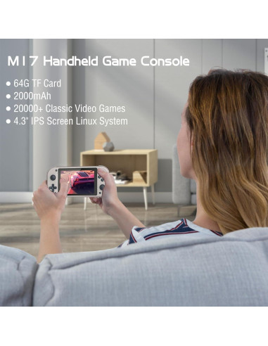 Consola de Juegos Portátil SAMIQU M17 - Pantalla IPS 10.9 cm