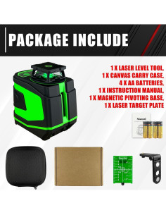 Nivel láser verde C&T HC-002 100 pies autocompensado 2