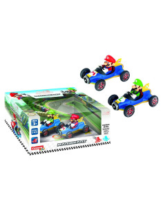 Carrera Pull & Speed Vehículo Juguete Mario Kart Mach 8 - 2 Piezas