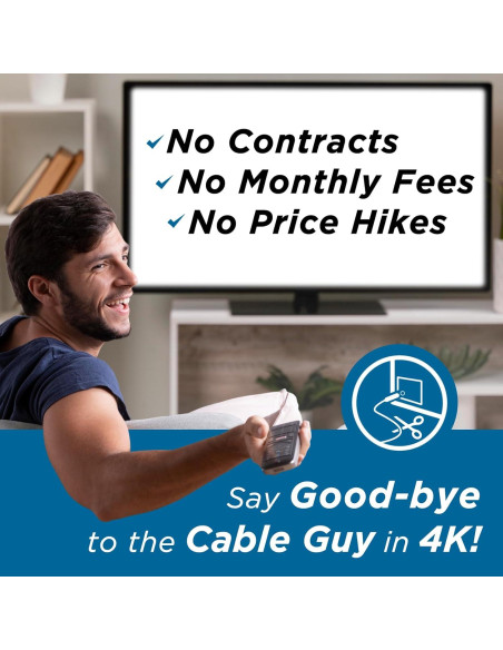 Antena HDTV ClearTV CTV-Mini 4K Sin Cable 0.09 kg