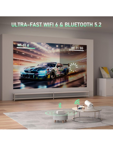 Proyector XuanPad Full HD 1080P WiFi Bluetooth 6