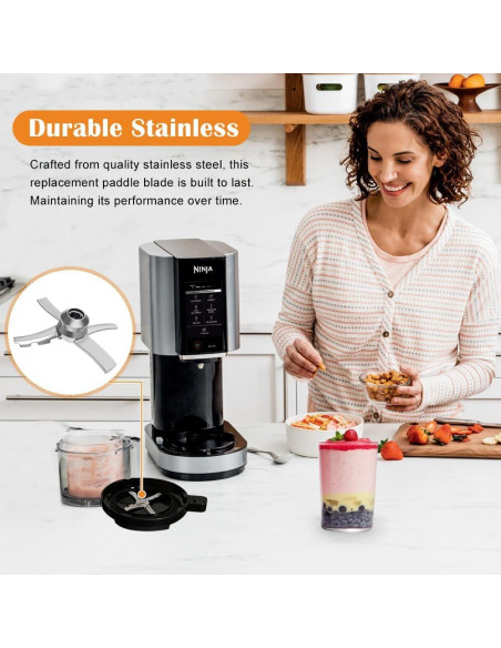 Cuchilla de Repuesto Ninja Creami Acero Inoxidable Plata