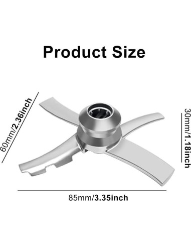 Cuchilla de Repuesto Ninja Creami Acero Inoxidable Plata