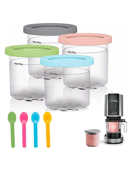 Recipientes de Reemplazo Ninja Creami 20 oz - Tapas Silicona