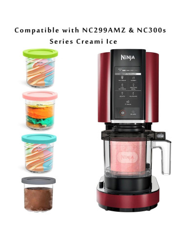 Recipientes de Reemplazo Ninja Creami 20 oz - Tapas Silicona