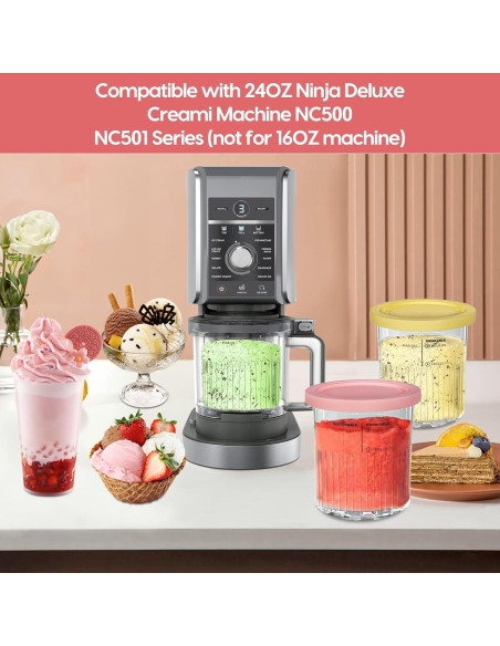 Recipientes para Helados Creami Deluxe 24 oz 4 Pack Ninja
