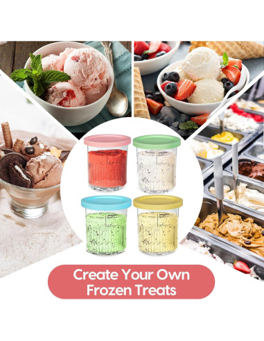 Recipientes para Helados Creami Deluxe 24 oz 4 Pack Ninja