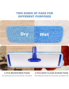 Mopa de Microfibra Profesional Conliwell 45,72 cm Ajustable 2