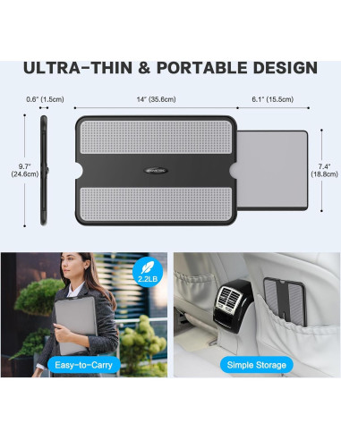 Escritorio Portátil AboveTEK LD-165G con Bandeja para Mouse