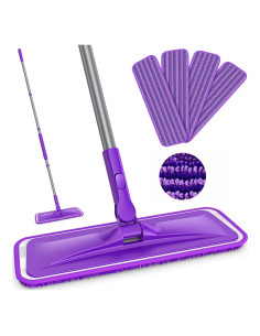 Mop de Microfibra BPAWA con 4 Almohadillas Reutilizables