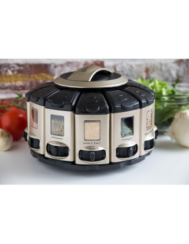 Carrusel Auto-Medidor KitchenArt 57010 para Especias 12 Frascos