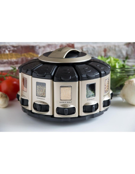 Carrusel Auto-Medidor KitchenArt 57010 para Especias 12 Frascos