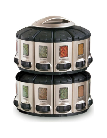 Carrusel Auto-Medidor KitchenArt 57010 para Especias 12 Frascos