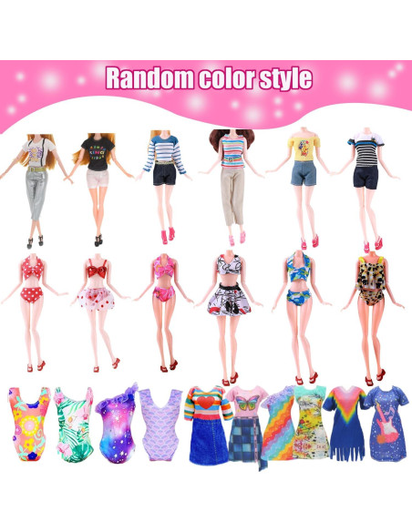 108 Piezas Ropa y Accesorios para Muñeca 30.99 cm Korilave