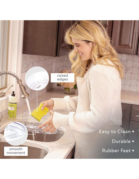 Lazy Susan Giratorio Oizeir 2-Pack Acrílico 22.6/30 cm