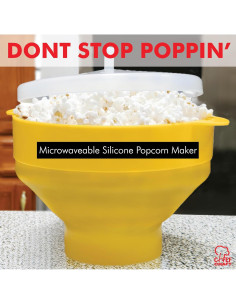 Hacedor de Palomitas Chef Craft Silicona Amarillo 363g 2