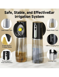 Removedor de Cera de Oído Dly con Tanque Doble y 6 Boquillas 2