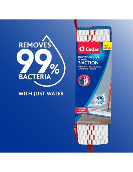 Mopa O-Cedar Hardwood Floor 'N More 3-Action con Recarga