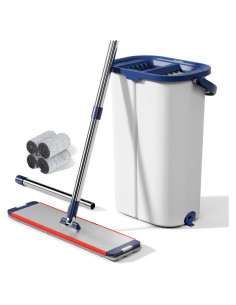 Juego de Mopa y Cubo WBKATN con Escurridor y 4 Paños