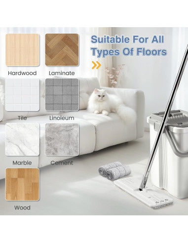 Paños de Reemplazo Microfibra Zeekech para Mopa 33x12.5cm