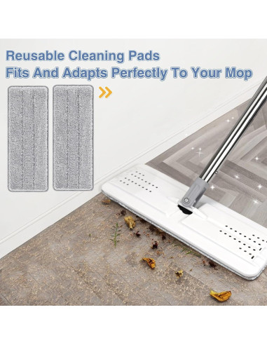 Paños de Reemplazo Microfibra Zeekech para Mopa 33x12.5cm