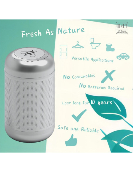 Desodorante de Refrigerador DILEXBEE Q9 Acero Inoxidable 10 Años