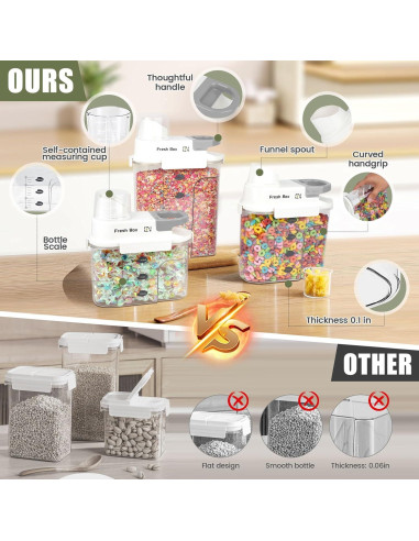 Contenedor de Almacenamiento de Alimentos 2Pack Cnbnd 2.5L