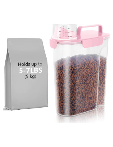 Contenedor de Almacenamiento Hermético 5L LEAWALK Rosa Claro