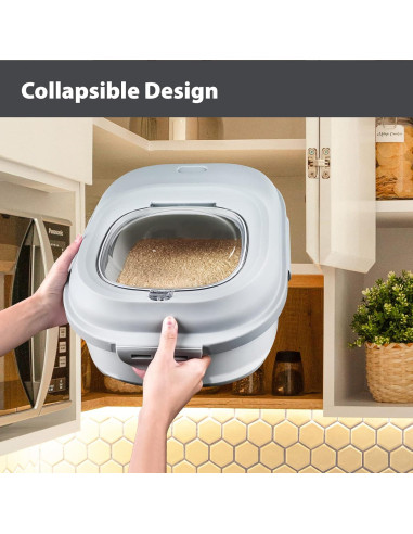 Contenedor de Almacenamiento Hermético Viretec 30 kg Blanco