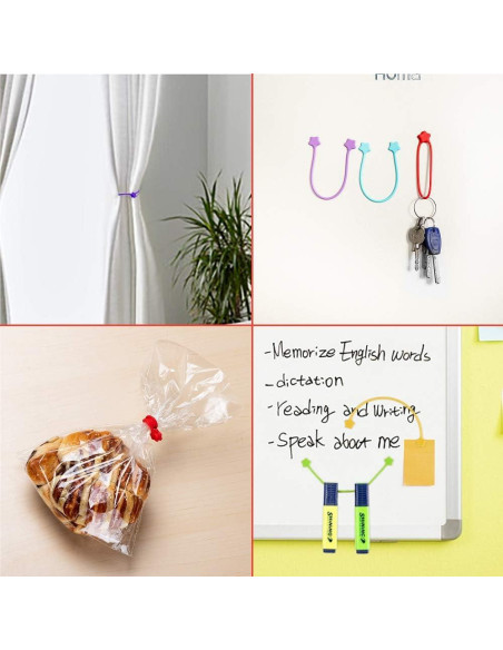 Correas Magnéticas de Silicona Fironst 19 cm 14 Piezas Multicolor