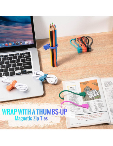 Correas Magnéticas Reutilizables HIGGAT para Organizar Cables
