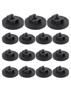 15 Clips Magnéticos para Cables Tobeelec Soporte Negro
