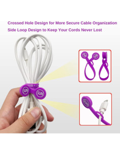 Organizadores de Cables Magnéticos SUNFICON 20 Piezas Multicolor 2