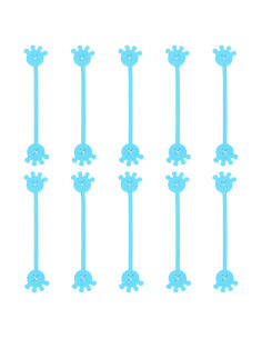 Sujetadores de Cable Magnéticos PATIKIL 10 Pcs Silicona Azul