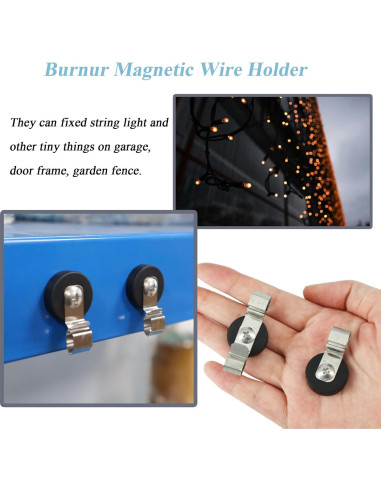 Soportes de Cable Magnéticos COKOLATIA 6 PCS Antirayaduras