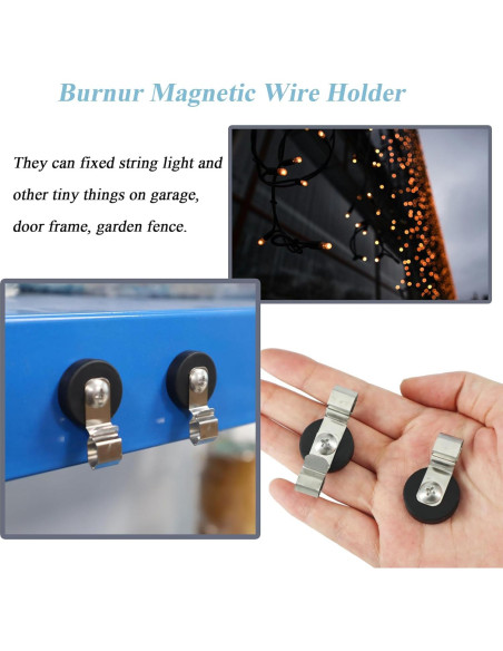 Soportes de Cable Magnéticos COKOLATIA 6 PCS Antirayaduras