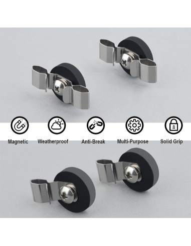 Soportes de Cable Magnéticos COKOLATIA 6 PCS Antirayaduras