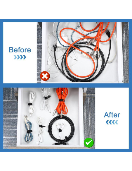 42 Correas de Cable de Silicona Tellegloww 8x1.2 cm Negro 42 Correas de Cable de Silicona Tellegloww 8x1.2 cm Negro