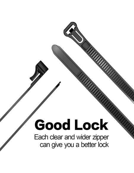 Bridas Reutilizables AGAOTIAN 30 cm 100 Piezas Alta Resistencia