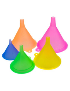 Juego de Embudos de Colores AUEAR 5 Pcs Grado Alimenticio