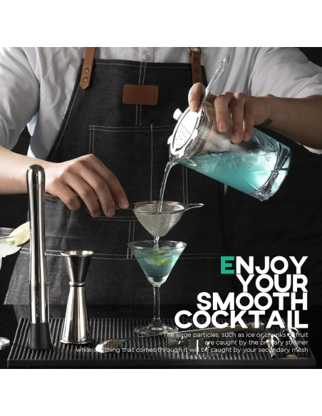 Colador de Malla Fina Homestia 22.86 cm Acero Inoxidable Plata