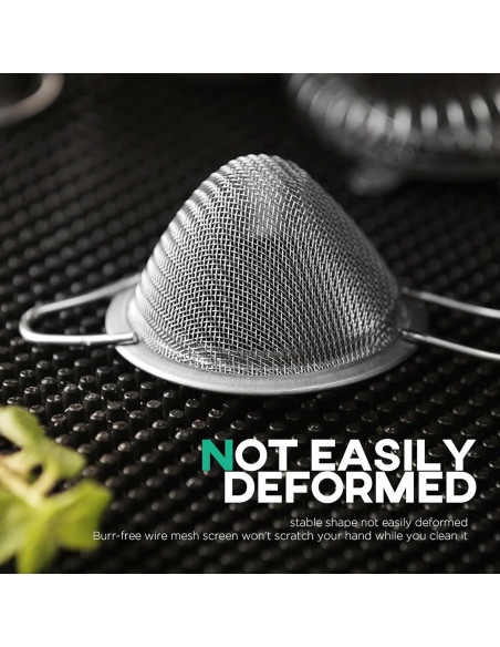 Colador de Malla Fina Homestia 22.86 cm Acero Inoxidable Plata