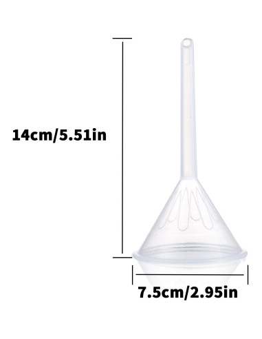 Juego de Embudos de Plástico Young4us - 3 Tamaños 100mm, 75mm, 50mm