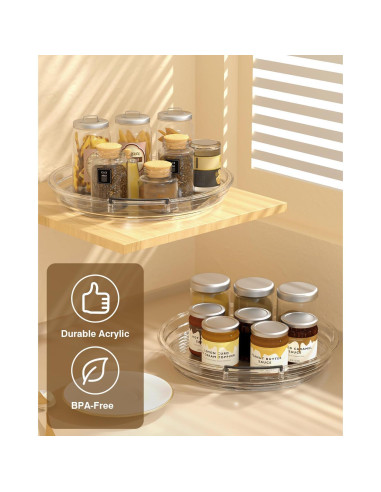 Organizador Lazy Susan 2 Niveles Incostar 23.5 cm y 30 cm