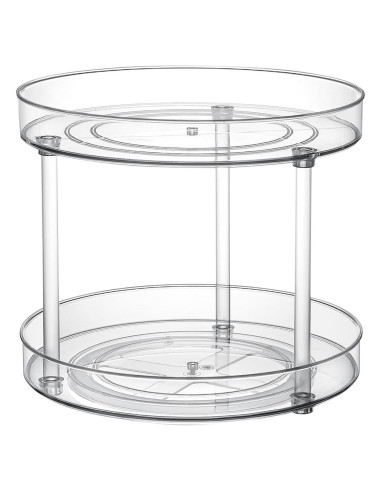Organizador Giratorio ShelfShaper 2 Niveles 23.5 cm Claro