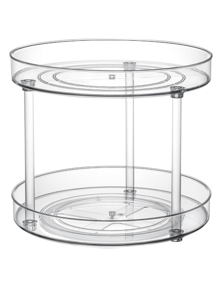 Organizador Giratorio ShelfShaper 2 Niveles 23.5 cm Claro