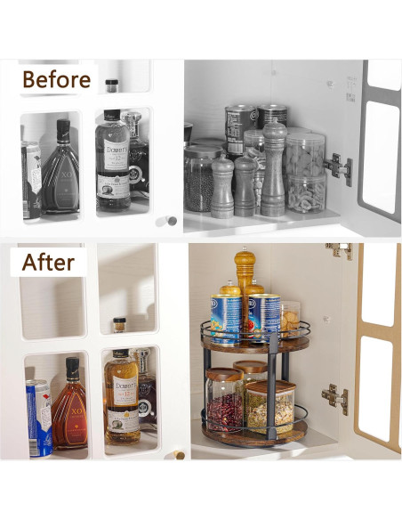 Organizador giratorio de especias Creso hom 2 niveles 27 cm