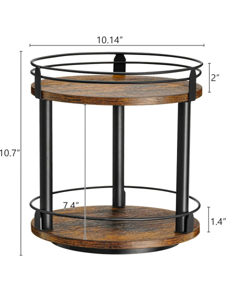 Organizador giratorio de especias Creso hom 2 niveles 27 cm